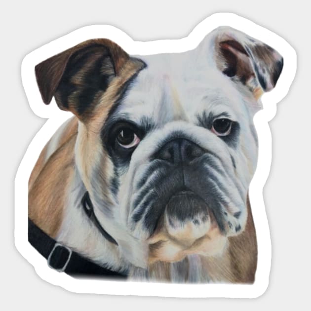 Bulldog Sticker by skippart